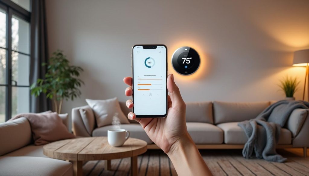 découvrez comment contrôler votre chauffage à distance grâce à un thermostat intelligent pour un confort optimal et des économies d'énergie.