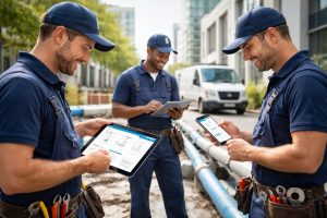 découvrez les meilleurs logiciels de gestion d'intervention pour plombiers : praxedo, synchroteam et fieldpro, pour optimiser vos interventions et améliorer votre efficacité sur le terrain.