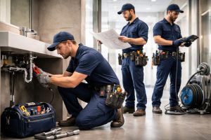 découvrez nos services de plomberie professionnelle dédiés aux syndics, gestionnaires immobiliers et entreprises du bâtiment pour des interventions rapides et de qualité.